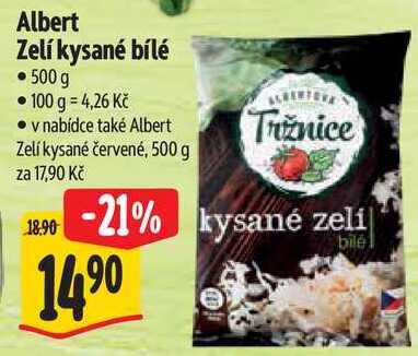 Albert Zelí kysané bílé, 500 g