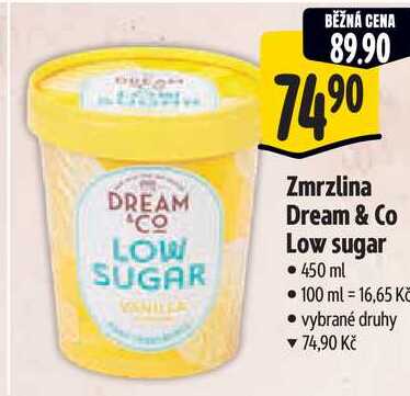 Zmrzlina Dream & Co Low sugar, 450 ml 
