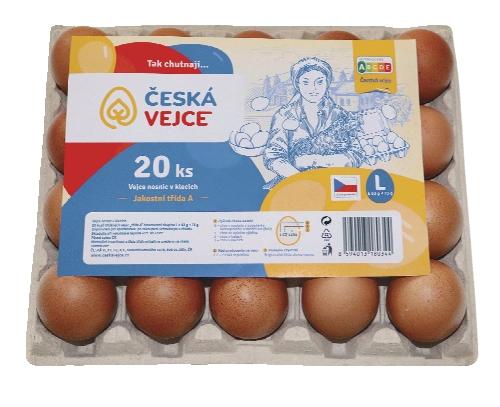 Čerstvá vejce velikost L, 20 KS