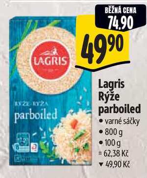 Lagris Rýže parboiled, 800 g