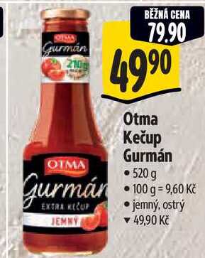 Otma Kečup Gurmán, 520 g