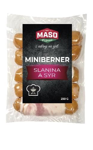 Miniberner se sýrem a slaninou, 250 g