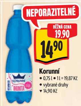Korunní, 0,75 l