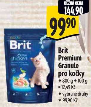 Brit Premium Granule pro kočky, 800 g 
