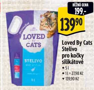 Loved By Cats Stelivo pro kočky silikátové, 5 l