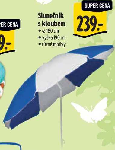 Slunečník s kloubem