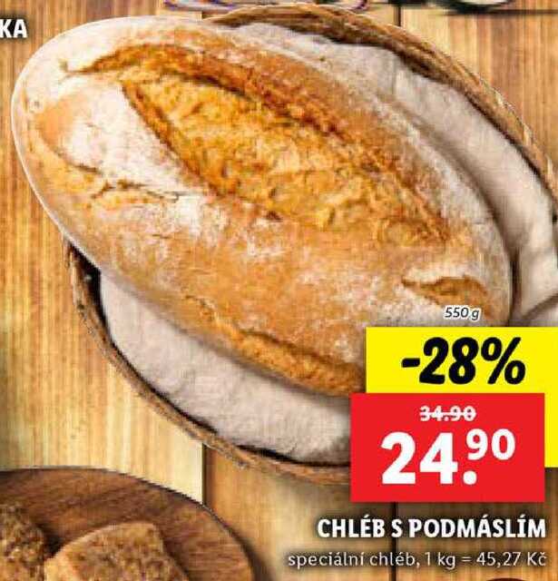 CHLÉB S PODMÁSLÍM, 550 g