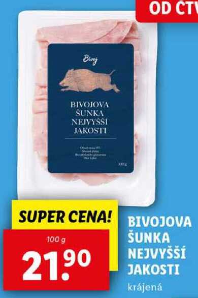 BIVOJOVA ŠUNKA NEJVYŠŠÍ JAKOSTI, 100 g