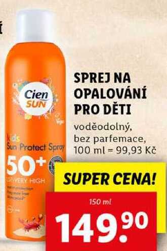SPREJ NA OPALOVÁNÍ PRO DĚTI, 150 ml