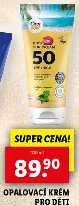 OPALOVACÍ KRÉM PRO DĚTI, 100 ml