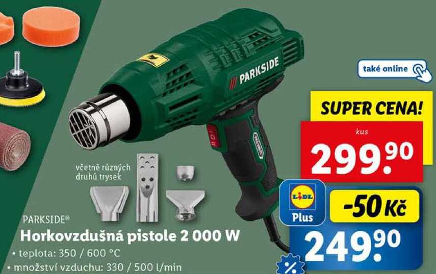 Horkovzdušná pistole 2 000 W 