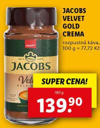 JACOBS VELVET GOLD CREMA, 180 g