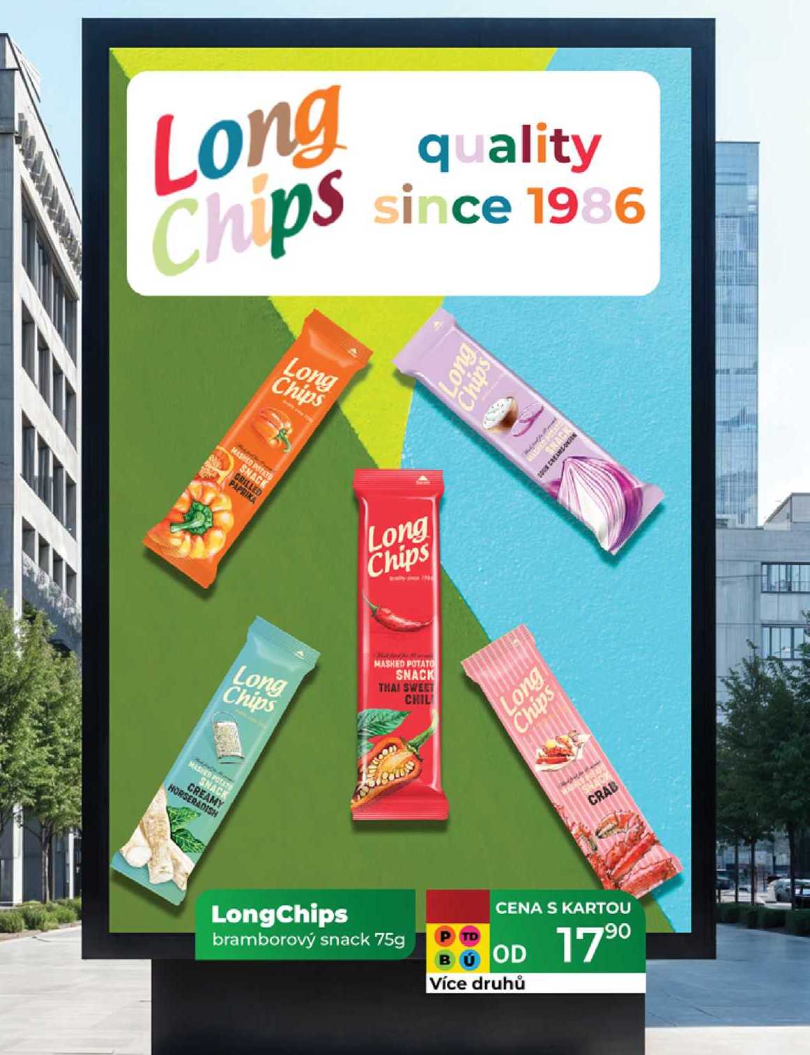 LongChips bramborový snack 75g  