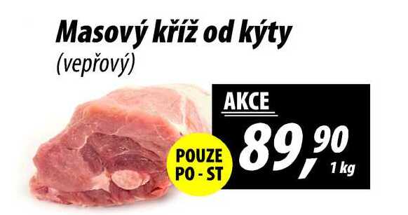 Masový kříž od kýty (vepřový), 1 kg 