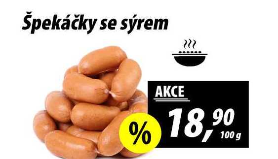 Špekáčky se sýrem, 100 g 