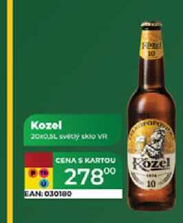 Kozel 20x0,5 L svetlý sklo VR  
