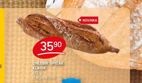 CHLEBÍK ŠPIČÁK KLASIK 412 g