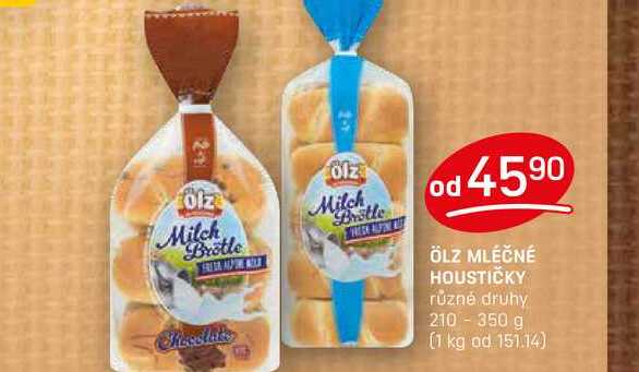 ÖLZ MLÉČNÉ HOUSTIČKY různé druhy 210-350 g