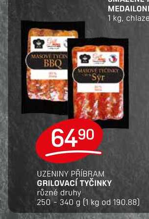 GRILOVACÍ TYČINKY různé druhy 250 - 340 g 