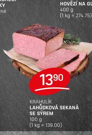 LAHŮDKOVÁ SEKANÁ SE SÝREM 100g