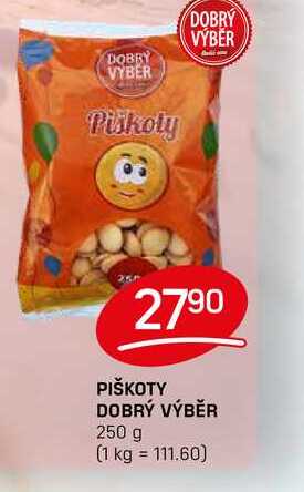 PIŠKOTY DOBRÝ VÝBĚR 250 g 