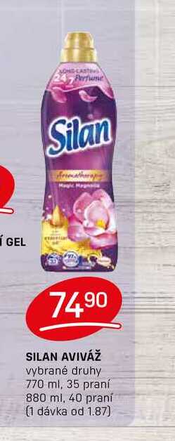 SILAN AVIVÁŽ vybrané druhy 770 ml, 35 praní