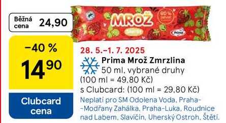 Prima Mrož Zmrzlina, 50 ml  