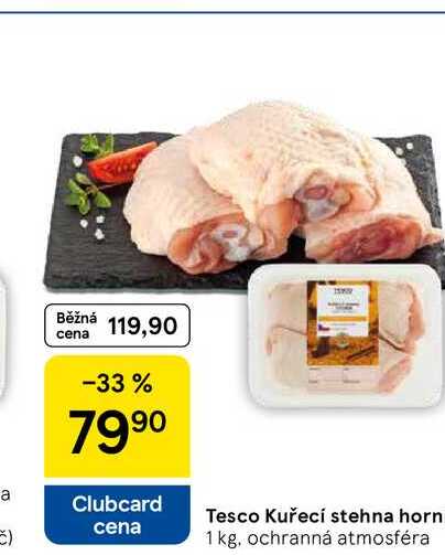 Tesco Kuřecí stehna horní, 1 kg