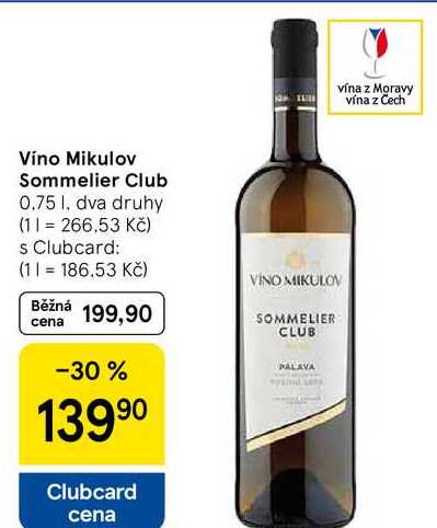 Víno Mikulov Sommelier Club, 0.75 l
