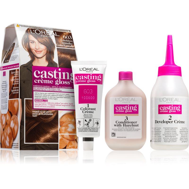 L’Oréal Paris Casting Creme Gloss barva na vlasy odstín 603 Chocolate Caramel 1 ks