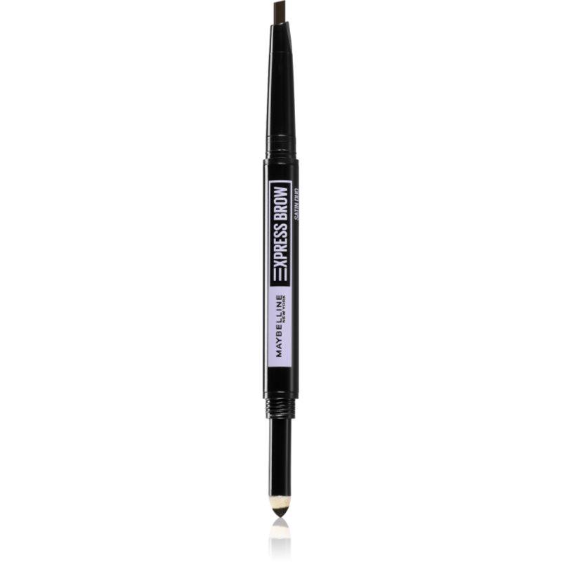 MAYBELLINE NEW YORK Express Brow Satin Duo tužka a pudr na obočí duo odstín 04 - Dark Brown