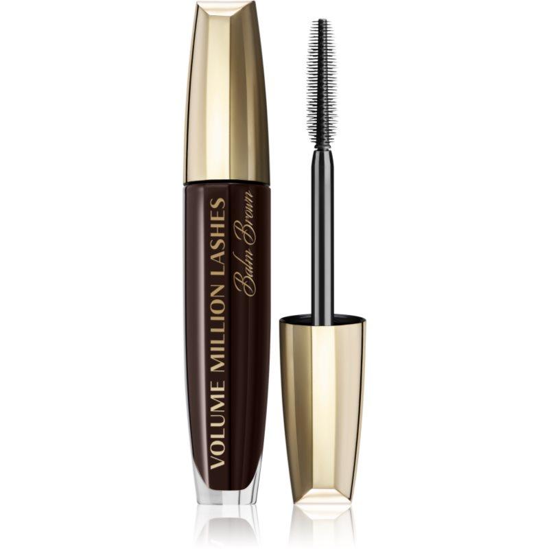 L’Oréal Paris Volume Million Lashes Balm Brown objemová a pečující řasenka odstín Brown 8,6 ml