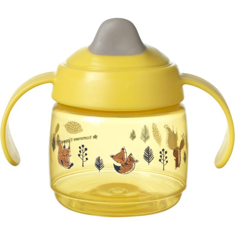 Tommee Tippee Superstar 4m+ netekoucí hrnek pro děti Yellow 190 ml