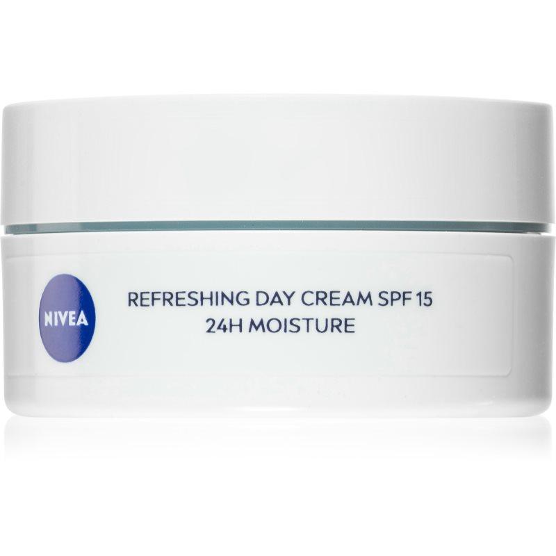 NIVEA 24 h Moisture osvěžující denní krém s vitamínem E SPF 15 50 ml