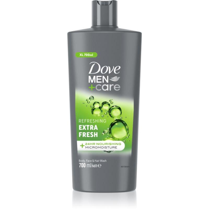 Dove Men+Care Extra Fresh osvěžující sprchový gel na tvář, tělo a vlasy 700 ml