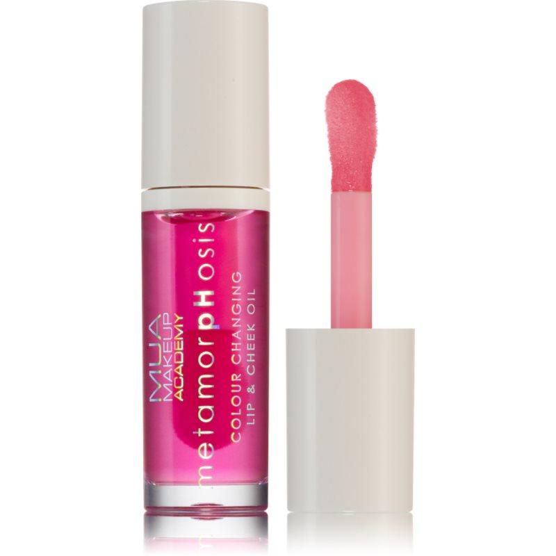MUA Makeup Academy Metamorphosis olej na rty na rty a tváře vůně Plump It Up (Mint) 7 ml