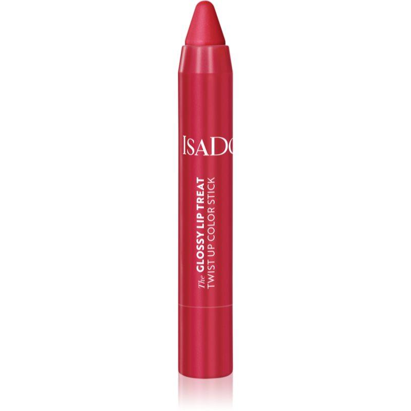 IsaDora Glossy Lip Treat Twist Up Color hydratační rtěnka odstín 12 Rhubarb Red 3.3 g
