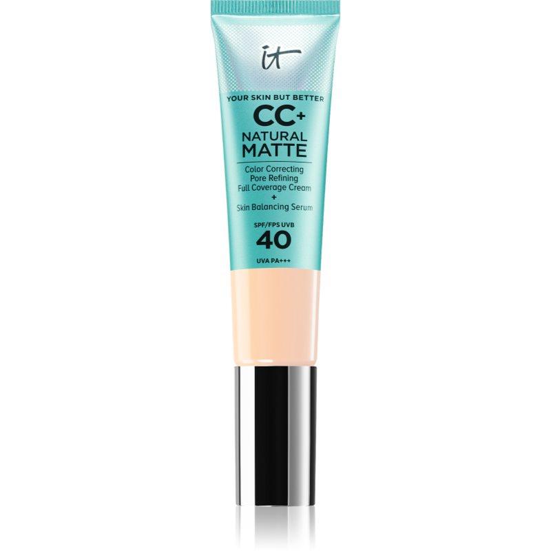 IT Cosmetics Your Skin But Better CC+ Natural Matte matující make-up SPF 40 pro ženy Fair Beige 32 ml