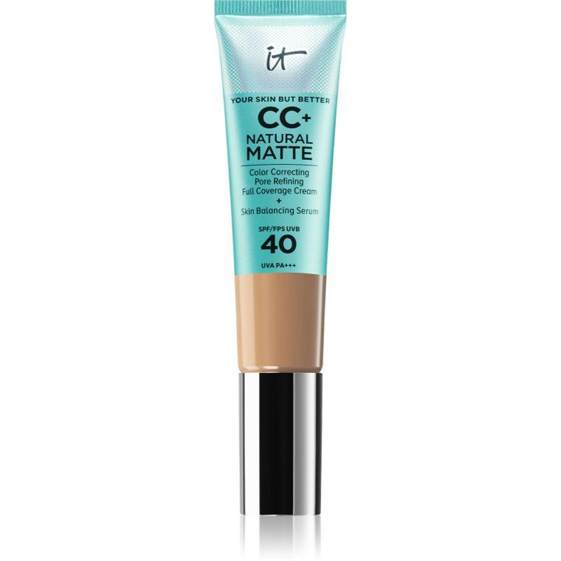 IT Cosmetics Your Skin But Better CC+ Natural Matte matující make-up SPF 40 pro ženy Medium Tan 32 ml