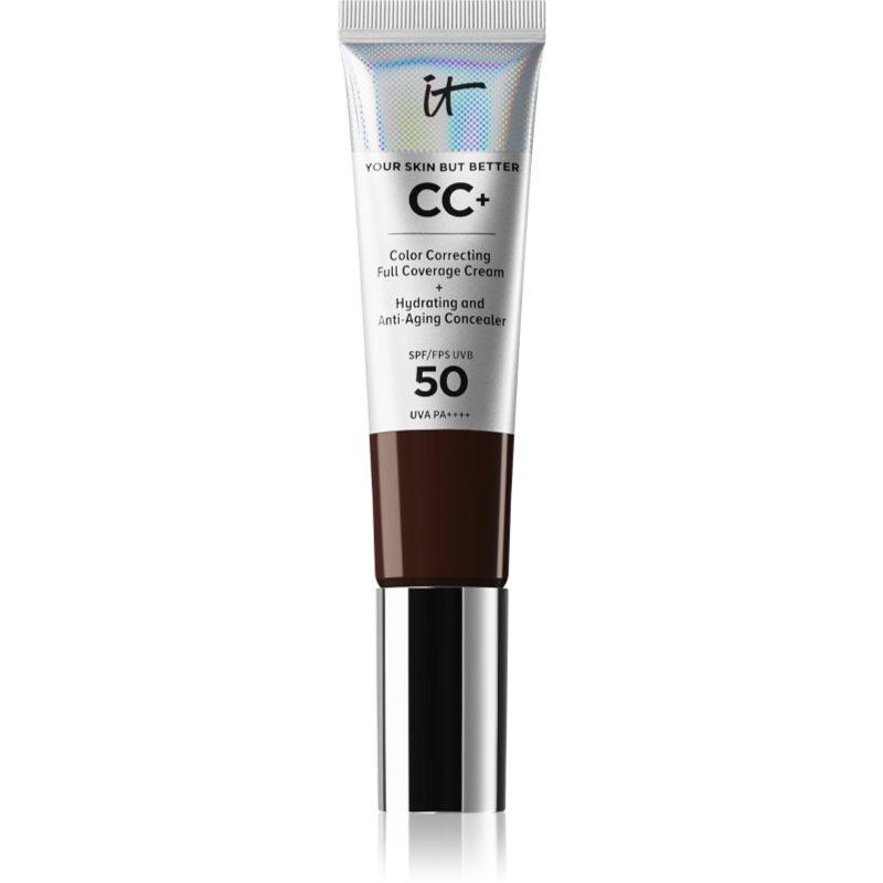 IT Cosmetics Your Skin But Better CC+ CC krém SPF 50+ odstín Deep Mocha 32 ml
