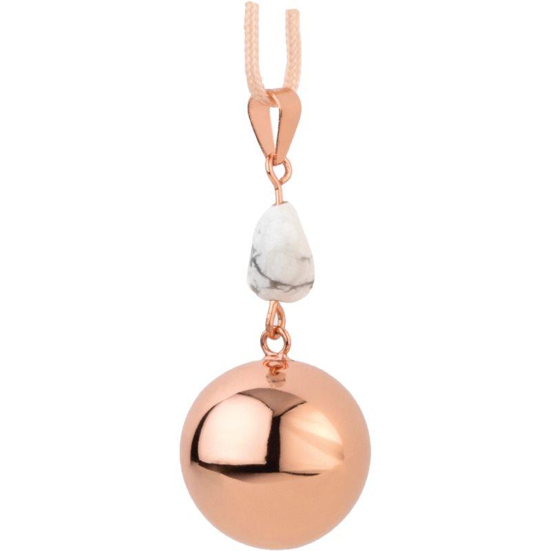 Bola FANTASY Rose Gold Marble Stone těhotenská rolnička 1 ks