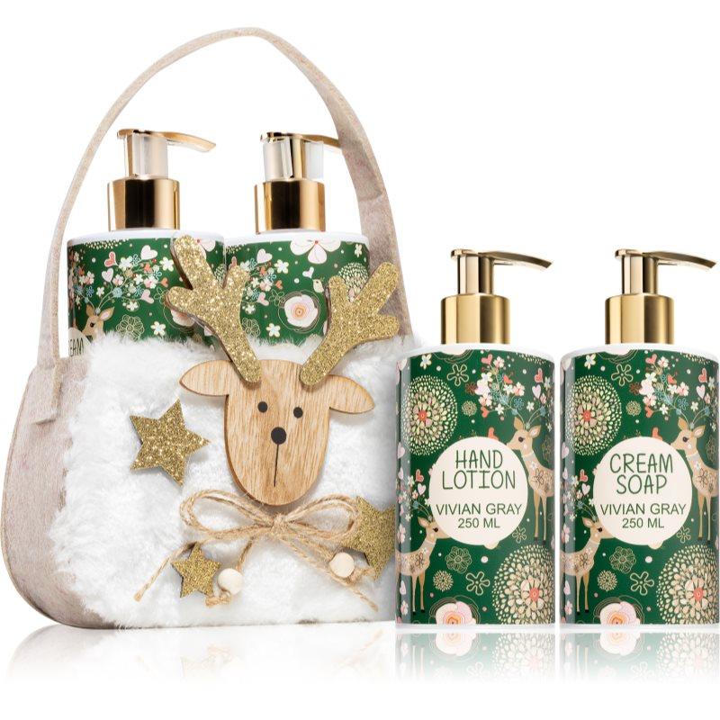 Vivian Gray Natural Christmas Green Tea & Citrus dárková sada na ruce