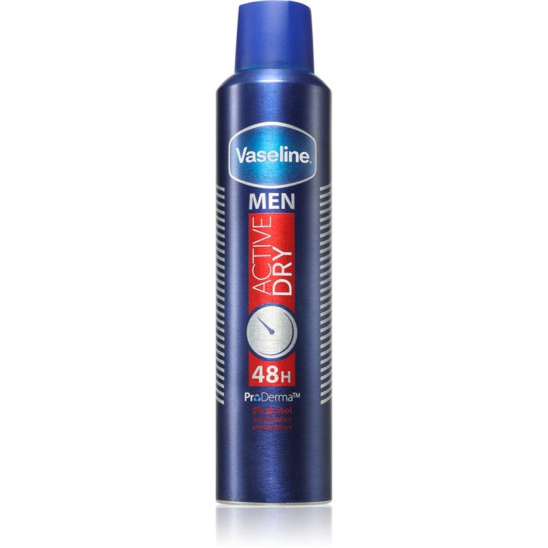 Vaseline Men Active Dry Antiperspirant antiperspirant ve spreji pro muže 250 ml