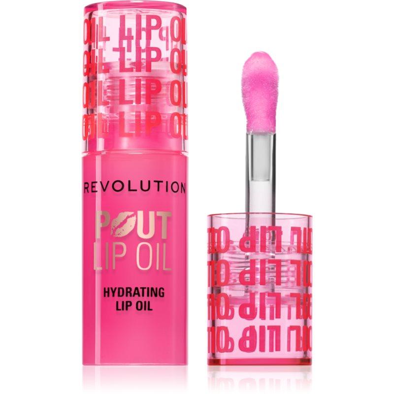 Makeup Revolution Pout Lip olej na rty s hydratačním účinkem odstín Raspberry Pink 3 ml