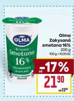 Olma Zakysaná smetana 16% 200g