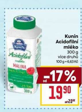 Kunín Acidofilní mléko 300 g