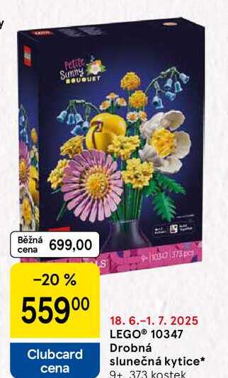 LEGO® 10347 Drobná slunečná kytice, 9+ 373 kostek 