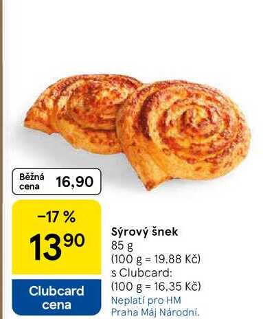 Sýrový šnek, 85 g