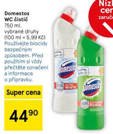 Domestos WC čistič, 750 ml