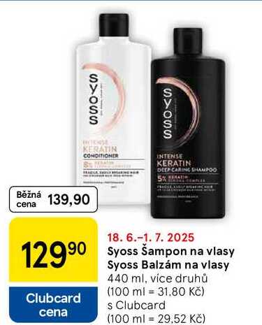 Syoss Balzám na vlasy, 440 ml, více druhů  